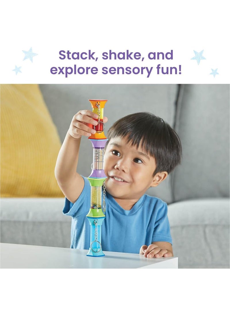 hand2mind hand2mind Soothing Swirlers Sensory Tubes Mini Fidget Keychains Anxiety Relief Items Calming Toys for Kids Calm Down Corner Supplies Quiet Fidgets for Classroom Toddler Car Toys for Travel  - Image 5