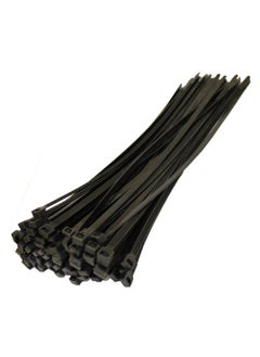Generic Cable Ties 370mm x 3.6mm Strong and Durable Zip Ties for Electrical, Networking, and Home Use, Black Colour Pack of 100 Ties 