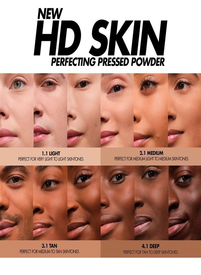 MAKE UP FOR EVER HD Skin Blurring & Perfecting Pressed Powder 10g – Shade 2.1 Medium – For Medium Light to Medium Skin Tones – Shine-Control, Smoothing & Longwear Finish - Image 4