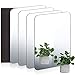 Queekay Queekay 4 Pieces Locker Mirror Acrylic Mirror 5.1 x 7.1 Inch Rounded Corner Unbreakable Mirror Acrylic Mirror Wall - Image 2