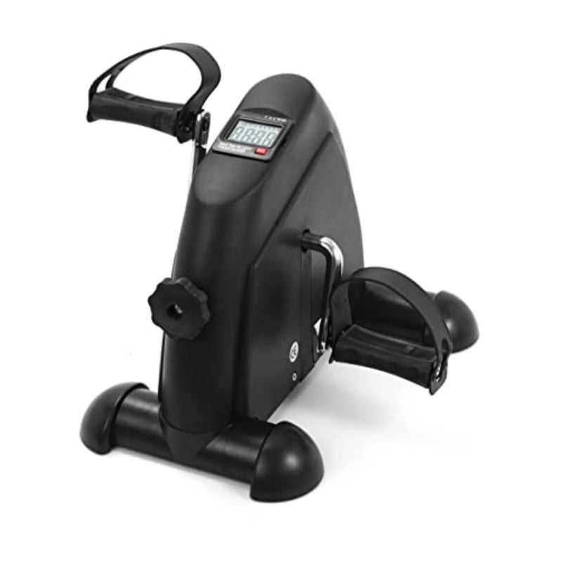Mini Exercise Bike, Under Desk Bike Pedal Exerciser Portable Foot Cycle Arm Leg Peddler Machine With Lcd Screen Displays Black - Image 5