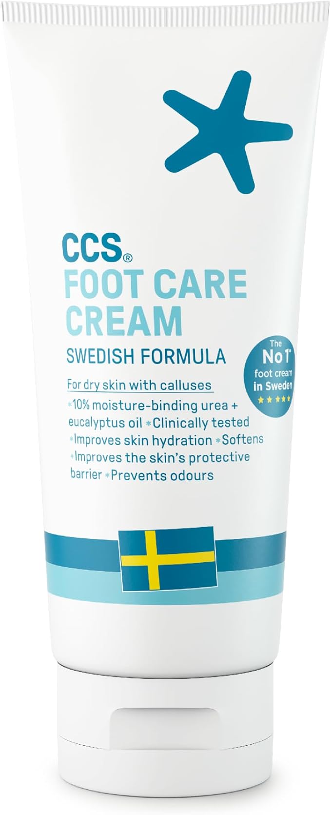 CCS Professional Foot Care Cream 175 ml Moisturise and Protect Dry and Callused Feet Contains 10 Urea and Eucalyptus Oil Clinically Tested Suitable for Diabetics - Image 1