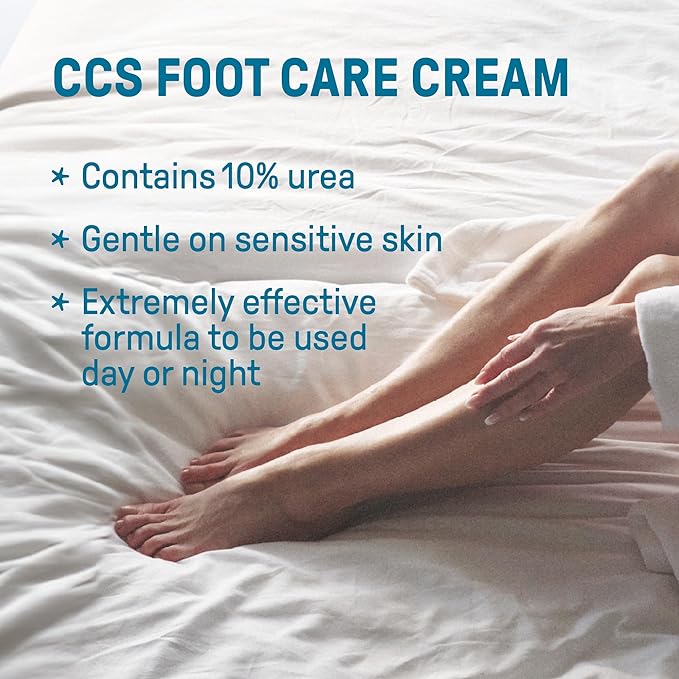CCS Professional Foot Care Cream 175 ml Moisturise and Protect Dry and Callused Feet Contains 10 Urea and Eucalyptus Oil Clinically Tested Suitable for Diabetics - Image 4