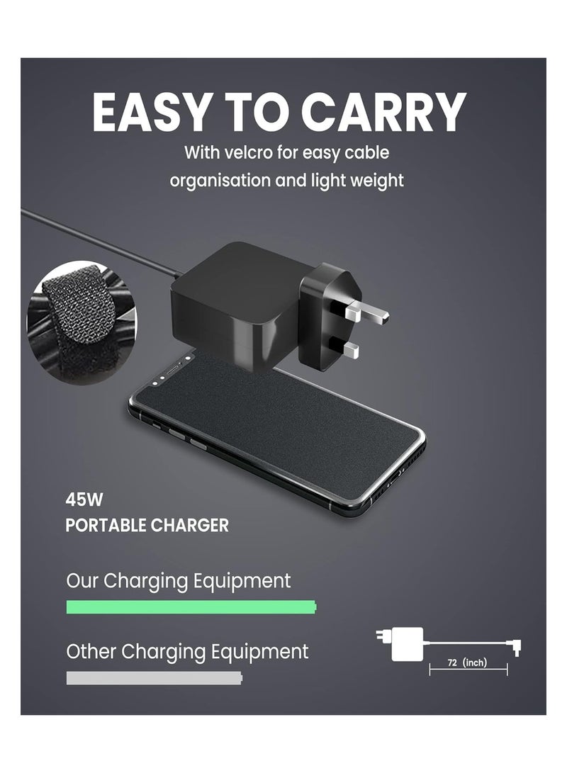 45W Laptop Charger for ASUS Vivobook E203M E203N E406M E410M X540UA X540SA X540LA X553MA X556UA M413DA F540SA Zenbook UX303U UX305 UX305C UX330U UX410UA Power Supply Connector size: 4.0mm*1.35mm - Image 3