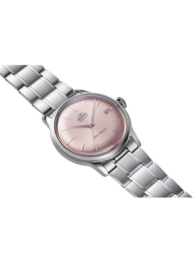 ORIENT Men Bambino Version 7 Automatic Men's Watch RA-AC0M11Y30B – Pink Dial, Stainless Steel Bracelet, Domed Crystal, 38mm Case - Image 3