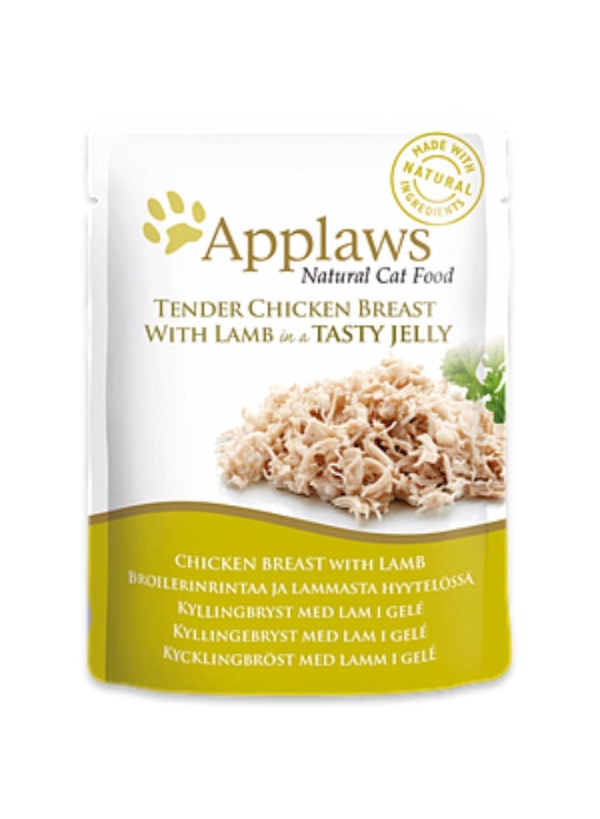 Applaws Chicken Breast with Lamb in Jelly Pouch 70 g Wet Food for Cats Applaws  - Image 2