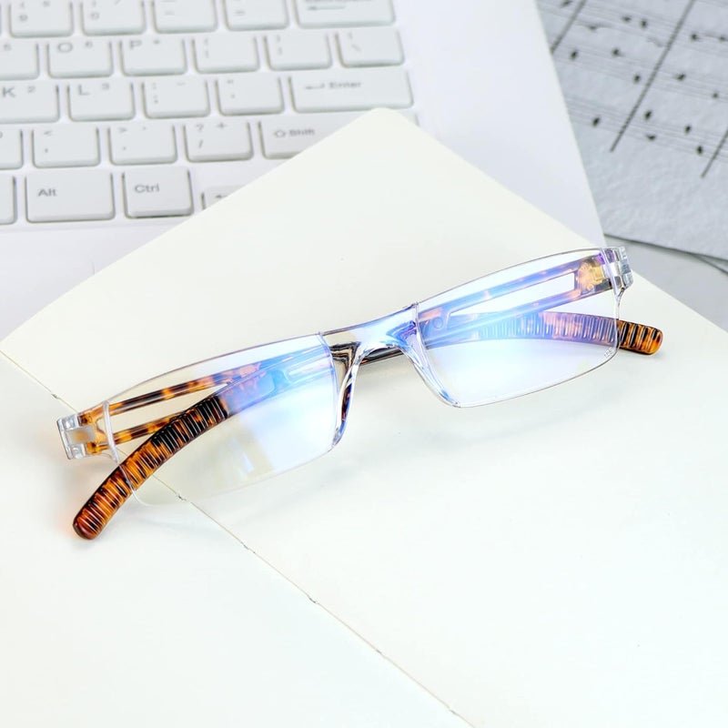 VisionGlobal 5/8 Pairs Reading Glasses, Computer Reading Glasses for Women and Men, Fashion Square Eyewear Frame - Image 5