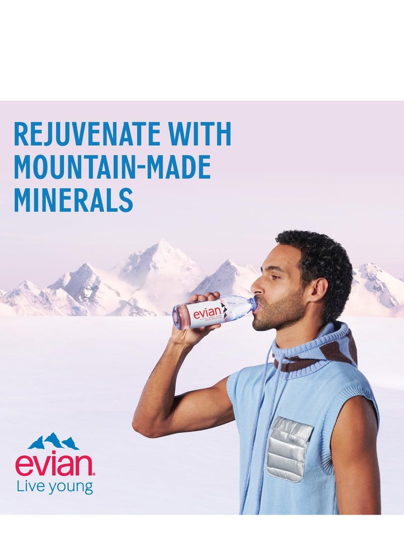 Evian Mineral Water, Naturally Filtered Drinking Water, 330ml Bottled Water Crafted by Nature, Case of 24 x 330ml - Image 3
