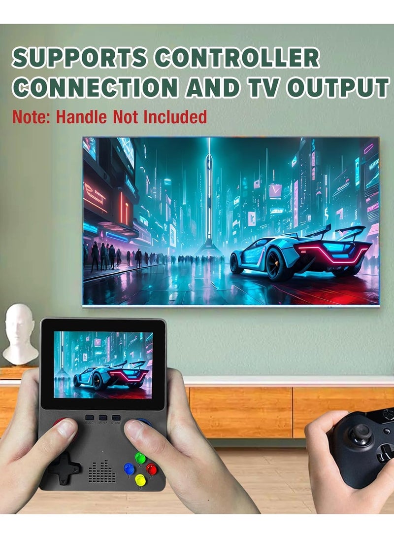 X6 Handheld Game Console X6 Retro 15000+ Games, 3.5 Inch Screen, Dual 3D Joystick, X6 Game Console Supports 2 Players, TV Output (Dual - Black)  - Image 5