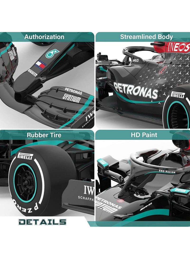 1:18 Mercedes-Benz Racing Car Model , Electric Remote Control Toy Vehicle With Decals , Model Car Gift For Boys And Girls Black 31.7 cm*11.8 cm*6.1 cm - Image 5