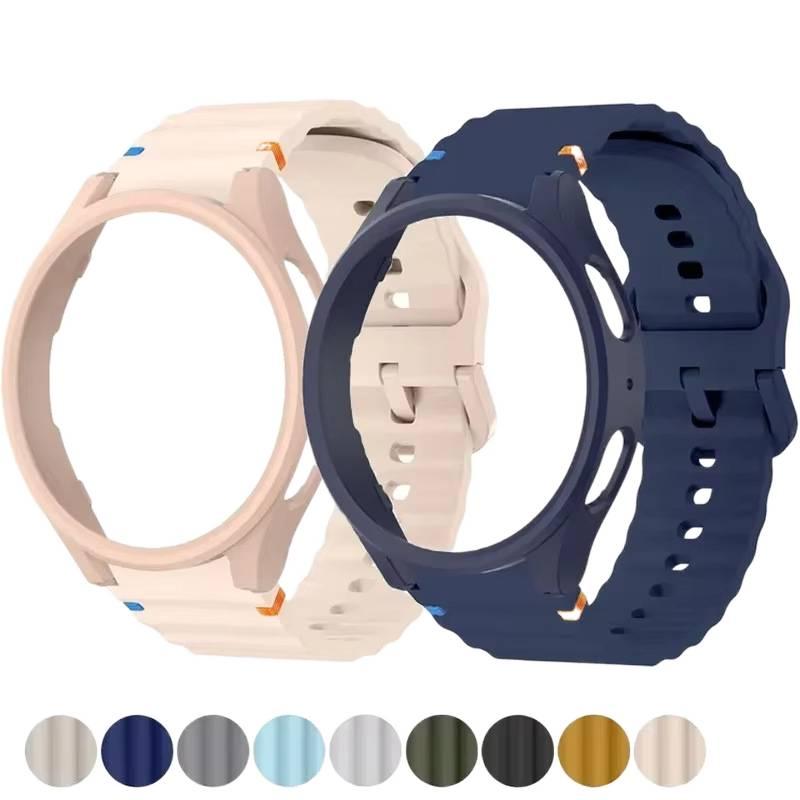 Pink Silicone Sport Smartwatch Band Compatible with Samsung Galaxy Watch 7 with Adjustable Fit Soft Strap and Quick Daily Replacement - NADI - Image 1
