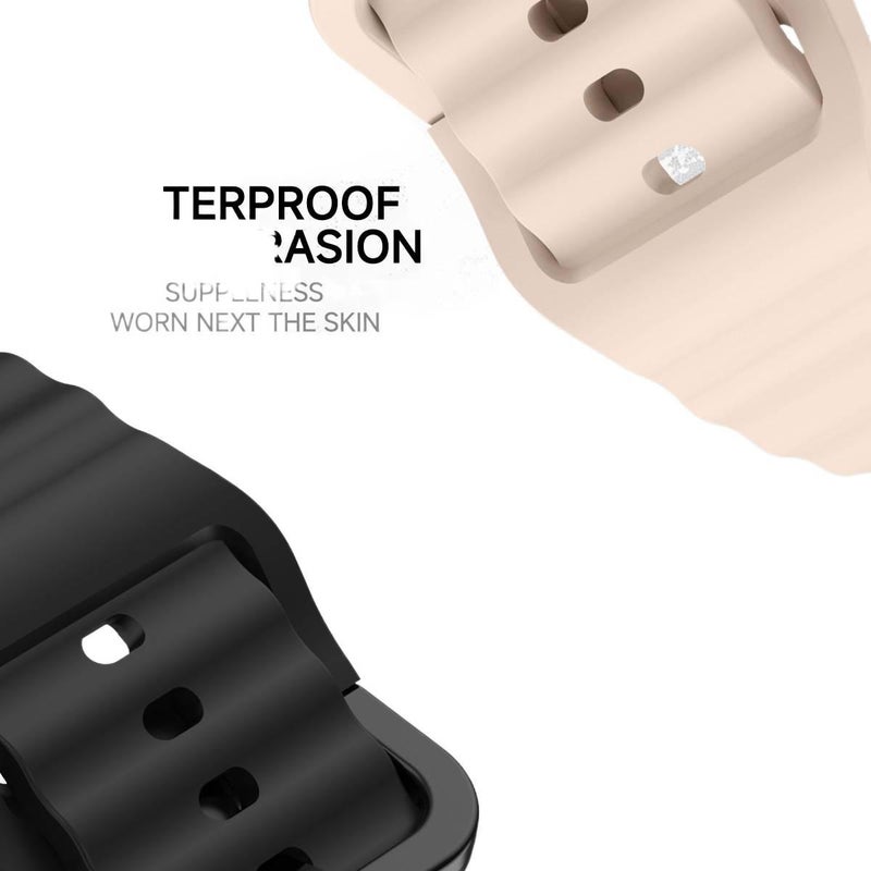 Pink Silicone Sport Smartwatch Band Compatible with Samsung Galaxy Watch 7 with Adjustable Fit Soft Strap and Quick Daily Replacement - NADI - Image 4