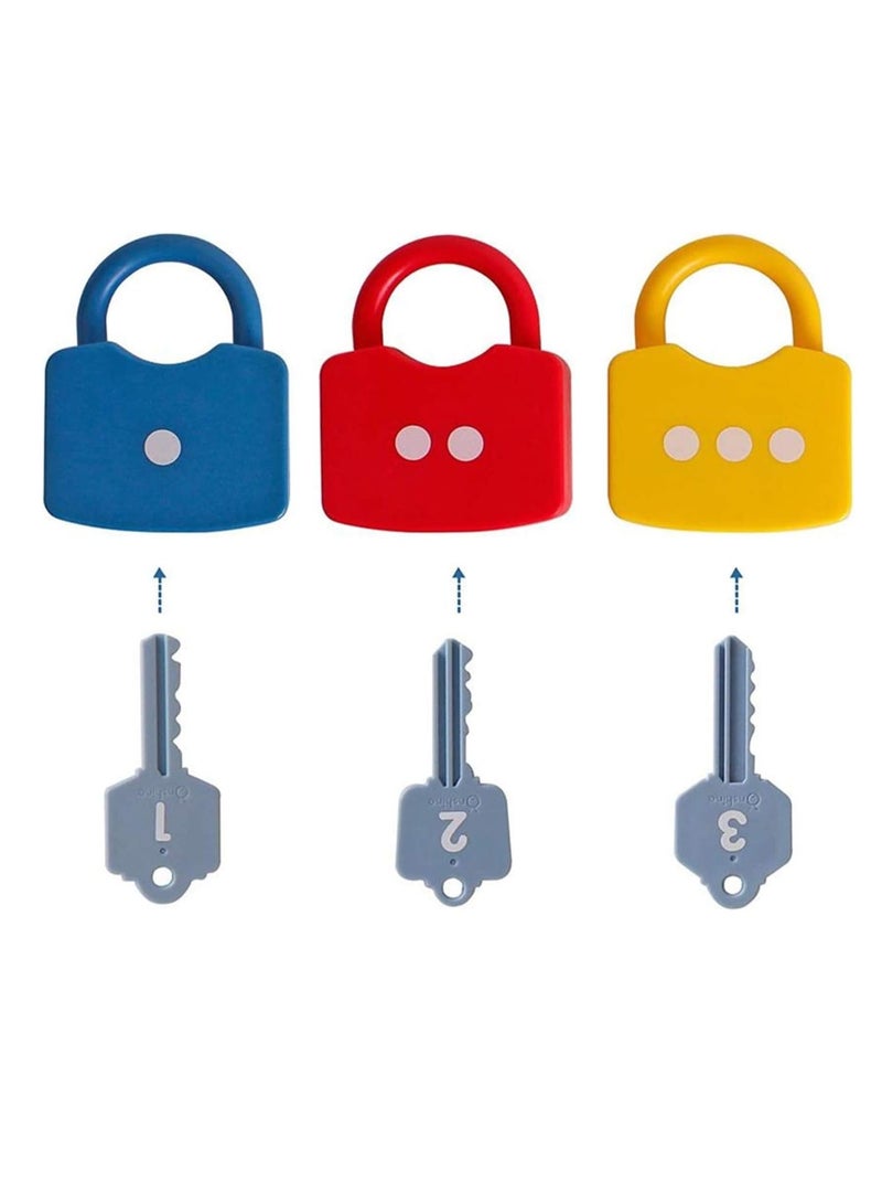 Onshine Kids Learning Locks with Keys Numbers Matching & Counting Montessori Educational Toys for Ages 3 yrs+ Boys and Girls Preschool Games Gifts - Image 3