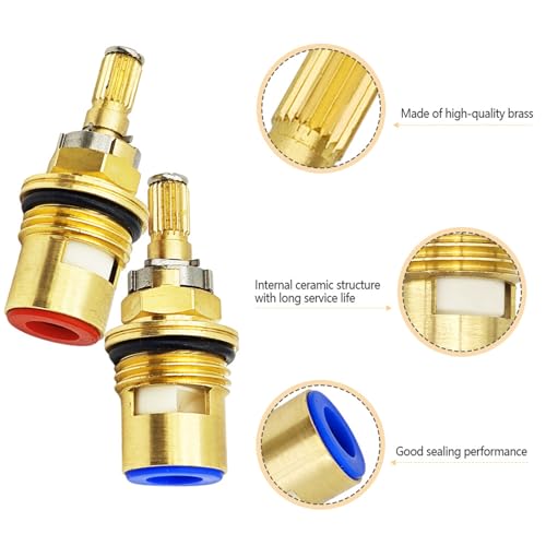 Meyffon 2 Pack Ceramic Valve Cartridge Compatible with Kohler K-GP77005-RP K-GP77006-RP Hot and Cold Faucet Cartridge - Image 5