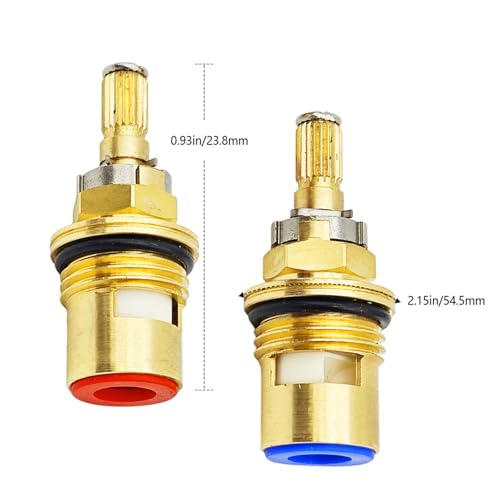 Meyffon 2 Pack Ceramic Valve Cartridge Compatible with Kohler K-GP77005-RP K-GP77006-RP Hot and Cold Faucet Cartridge - Image 3
