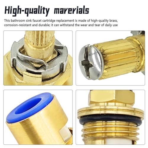 Meyffon 2 Pack Ceramic Valve Cartridge Compatible with Kohler K-GP77005-RP K-GP77006-RP Hot and Cold Faucet Cartridge - Image 4