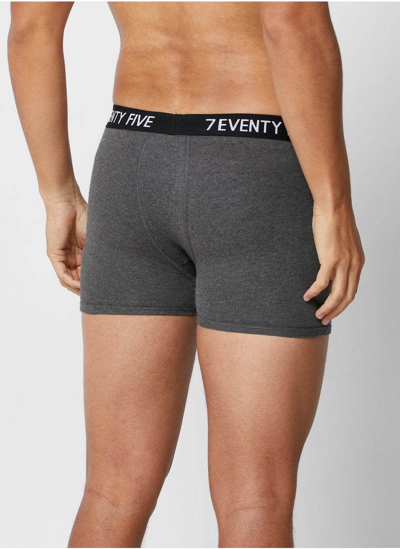 Seventy Five Basics 3 Pack  Waist Band Trunks with Antibacterial Finis  - Image 4