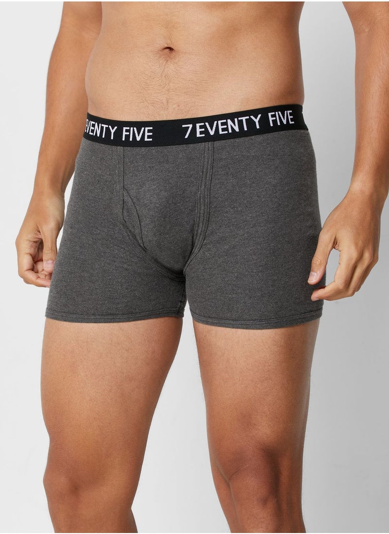 Seventy Five Basics 3 Pack  Waist Band Trunks with Antibacterial Finis  - Image 2