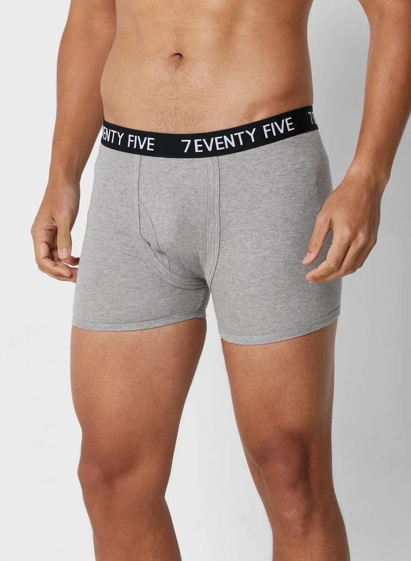 Seventy Five Basics 3 Pack  Waist Band Trunks with Antibacterial Finis