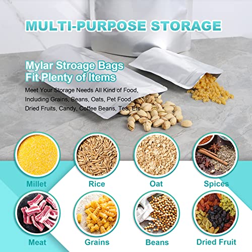 SHXWELL 30PCS 2 Gallon Mylar Bags for Food Storage, 13"x17" 10 Mil Stand-Up Zipper Pouches Resealable and Heat Sealable for Long Term Food Storage(13"x17", Extra Thick) - Image 5