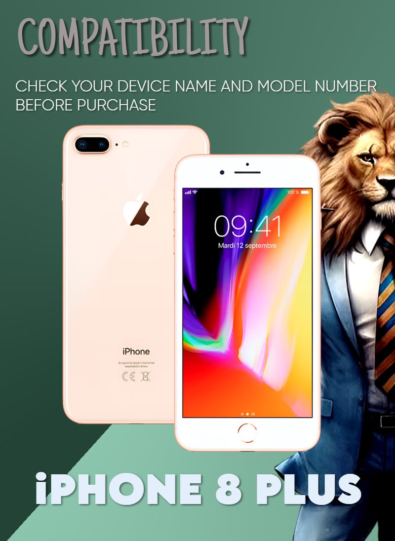 ACLIX 2 Pieces Antistatic ESD Dustproof Premium Quality High Definition Anti-Spy Privacy Tempered Glass Screen Protector Designed For  iPhone 8 Plus - Image 2