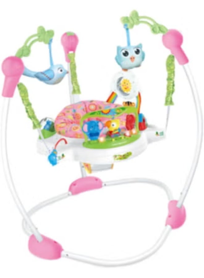 Tiibaby Interactive Infant Jumper & Activity Station - Develops Motor & Cognitive Skills with 3 Height Levels