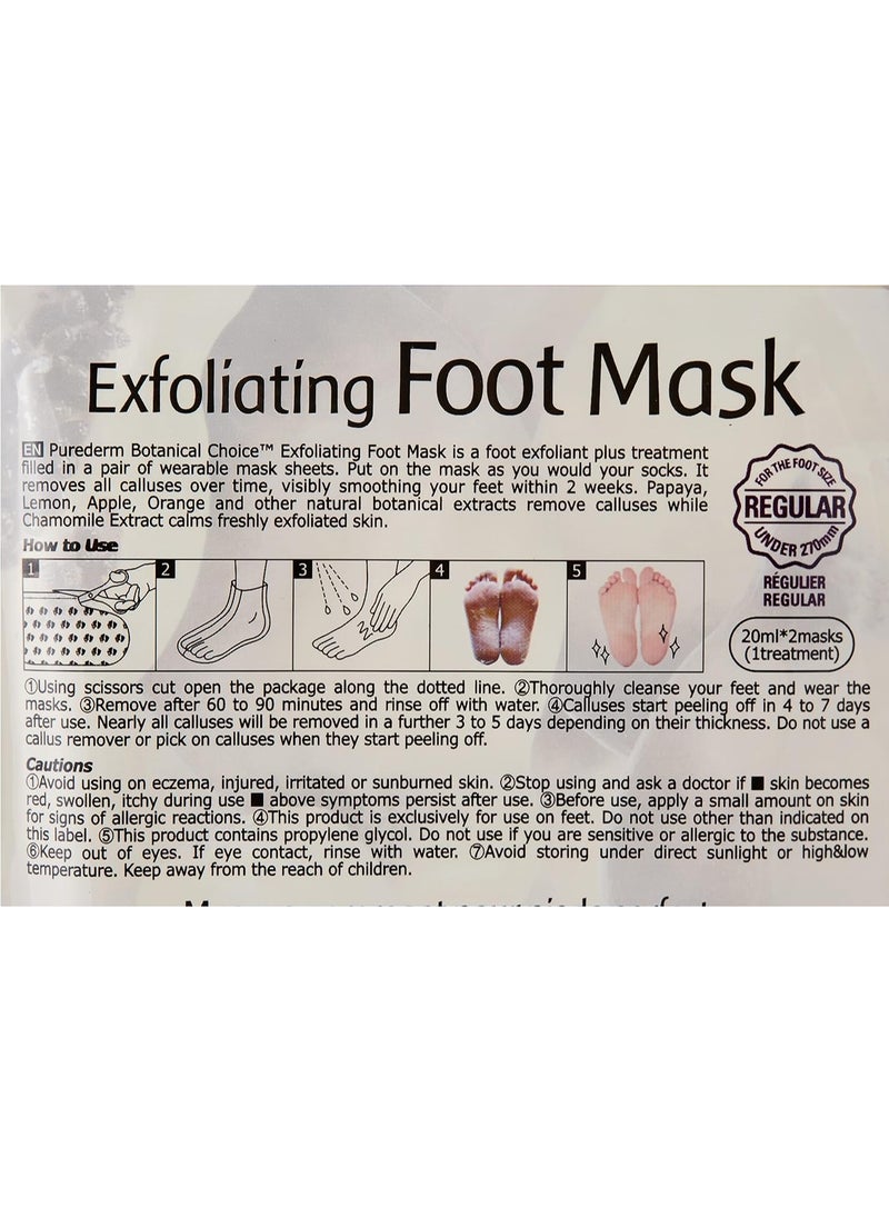 Purederm - Exfoliating Foot Mask - 3 Pair - Image 1