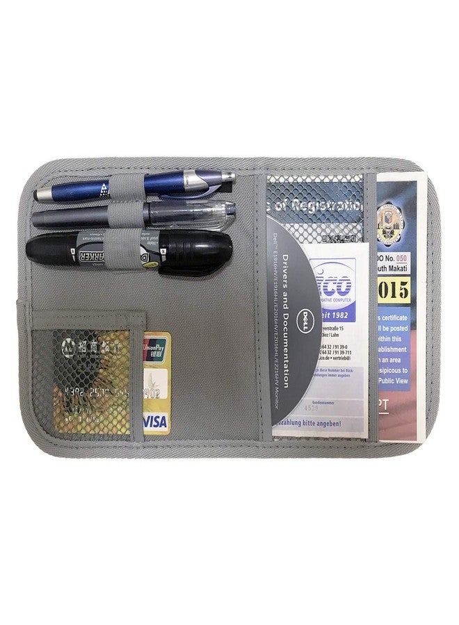 ZugGear Car Sun Visor Organizer, Auto Visor Holder Interior Accessories Pocket Organizer - Car Registration Holder Document Storage Pouch Pen Holder SV-2 - Image 5