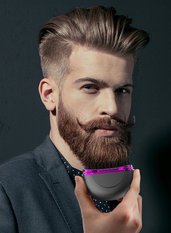 مكواة فرد الشعر الصغيرة ، مكواة فرد الشعر القابلة لإعادة الشحن ، مشط اللحية الكهربائي ، الشعر الأملس والشعر المجعد - Image 3