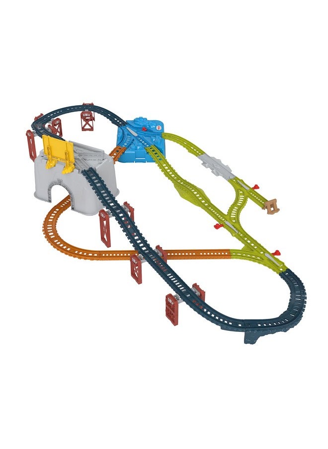 THOMAS & FRIENDS Thomas & Friends Toy Train Tracks Set, Connect & Build Bucket, 34-Piece Expansion Pack for Diecast & Motorized Trains, Kids Ages 3+ Years  - Image 5