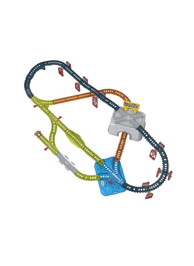THOMAS & FRIENDS Thomas & Friends Toy Train Tracks Set, Connect & Build Bucket, 34-Piece Expansion Pack for Diecast & Motorized Trains, Kids Ages 3+ Years  - Image 4