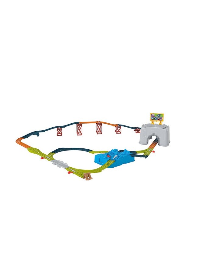 THOMAS & FRIENDS Thomas & Friends Toy Train Tracks Set, Connect & Build Bucket, 34-Piece Expansion Pack for Diecast & Motorized Trains, Kids Ages 3+ Years  - Image 2