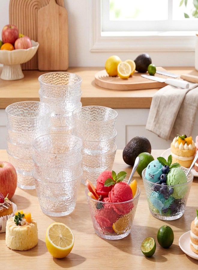 Ferrochef 20 Pack Small Glass Bowls Set 10 Oz Glass Ice Cream Bowls Prep Serving Mini Container For Kitchen Restaurant Party, Side Dishes For Dessert Ice Cream Dipping Yogurt Cereal(Dot Pattern) - Image 4
