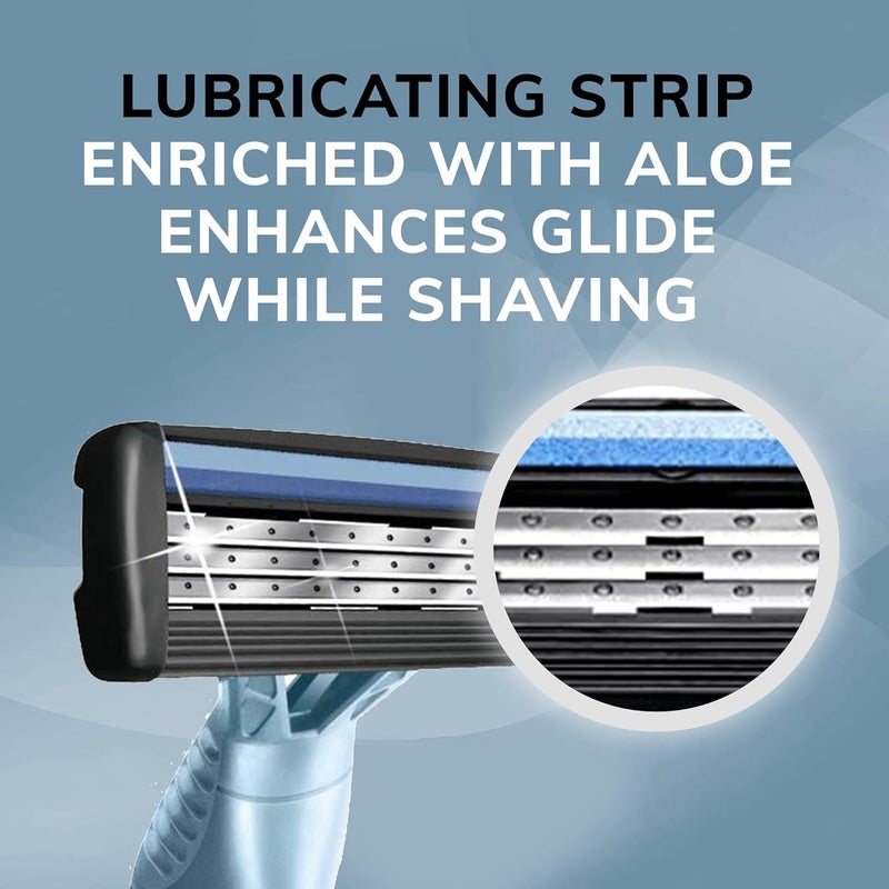 BIC Flex 3 Men's Disposable Razors - 4 Piece Kit with 3 Blades for a Smooth and Comfortable Shave - Image 3