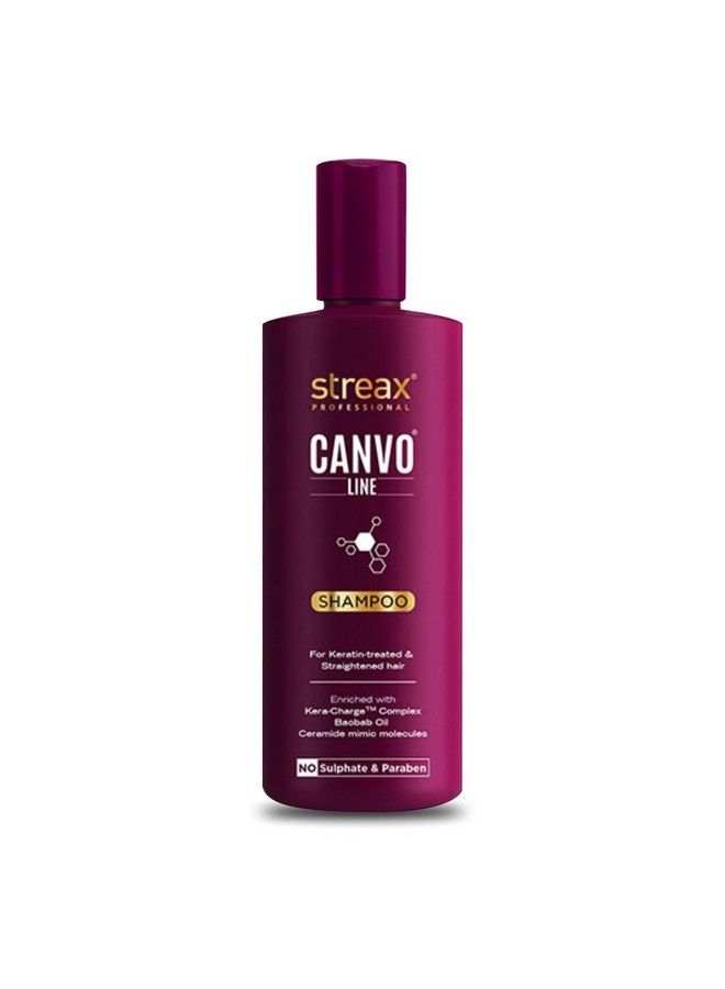 Streax Professional Canvoline Shampoo 300Ml & Conditioner 240 Ml Combo Pack Of 2 (For Straightening Hair) - Image 3