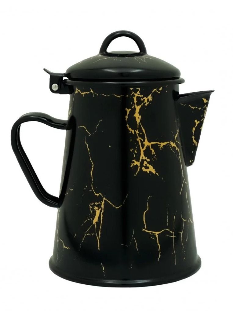 GERNIK Milk Jug Shinko Black With Gold Pattern 2.4 L