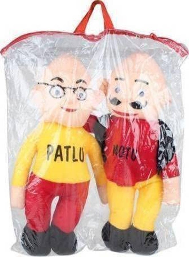 Future Shop Soft Toy for Cute Kids: Motu and Patlu Fluffy Toys for Kids & Children Playing - Pack of 2 Soft Plush Characters, Ideal Gifts for Toddlers, Stuffed Toys for Imaginative Play - Image 1