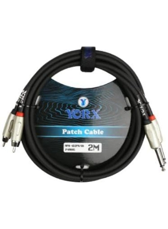 Yorx Apx-403Pr-2M Bk RCA To JACK-Cable