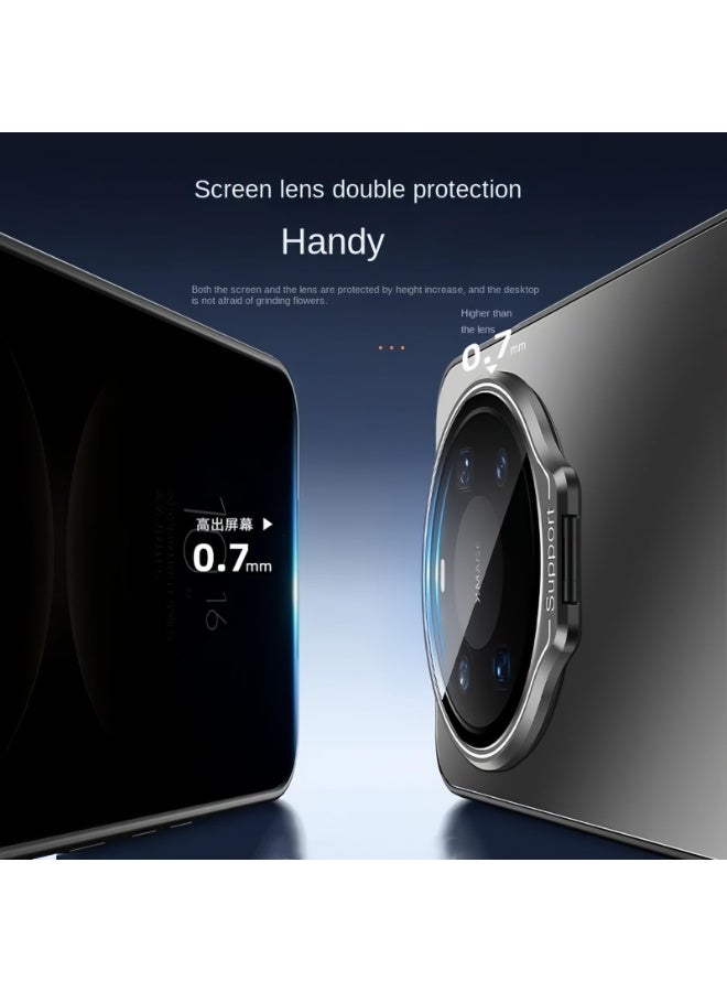 general Case Compatible with Huawei Mate 80 Pro Max, Ultra-thin Matte Hard PC Phone Case with Camera Lens Cover, [Support Magnetic Car Holder] Case with Camera Stand - Image 3