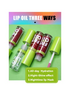 CMGTYYD 4PCS Lip Gloss Set - Long Lasting Lip Oil Light Lipgloss Set - Glitter Liquid Lip Gloss - Moisturizing Tinted Lip Balm Lip Plumper Gloss - Plumping Lip Gloss Gift for Girls and Women  - Image 2