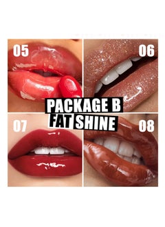 CMGTYYD 4PCS Lip Gloss Set - Long Lasting Lip Oil Light Lipgloss Set - Glitter Liquid Lip Gloss - Moisturizing Tinted Lip Balm Lip Plumper Gloss - Plumping Lip Gloss Gift for Girls and Women  - Image 3