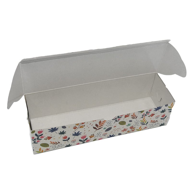 TRIACE Take Away Food Box Container Pack of 20 in Flower Design Multipurpose Use for Cakes Chocolates Brownies Cupcakes and Sweets Size 185 x 5 x 5cm TR 101 Perfect for gifting of jewellery - Image 2
