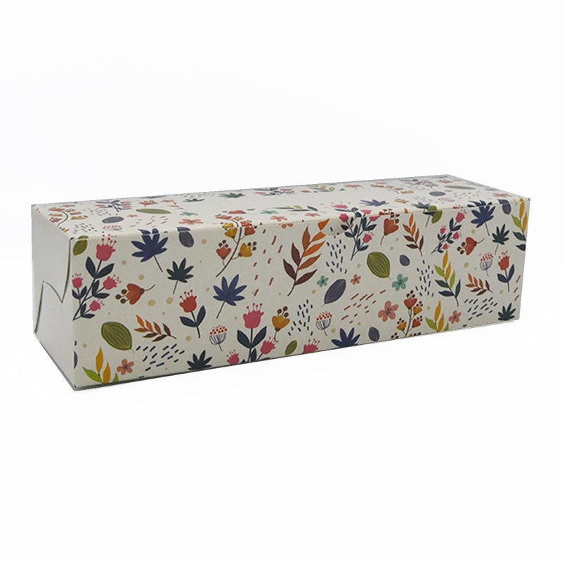 TRIACE Take Away Food Box Container Pack of 20 in Flower Design Multipurpose Use for Cakes Chocolates Brownies Cupcakes and Sweets Size 185 x 5 x 5cm TR 101 Perfect for gifting of jewellery - Image 1
