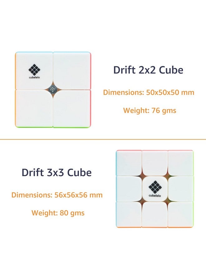 Cubelelo Drift 5-In-1 Gift Box | 2X2, 3X3, 4X4, 5X5 And Secret Tutorial For Cubes Guide Book | Suitable For Kids And Adults | Magic Speedy Stress Buster Brainstorming Puzzle Multicolor Combo Set - Image 4