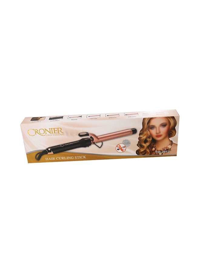 Cronier Hair Curling Stick 44 Watts Gold/Black 300grams - Image 2