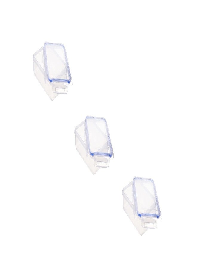Aristo Lock & Fresh 301 Plastic Storage Container For Storing grains, pulses, rice, wheat etc Set of 3-1100 ML, Transparent Clear, large (LOCK&FRESH301) (22 x 15.5 x 6cm) - Image 1