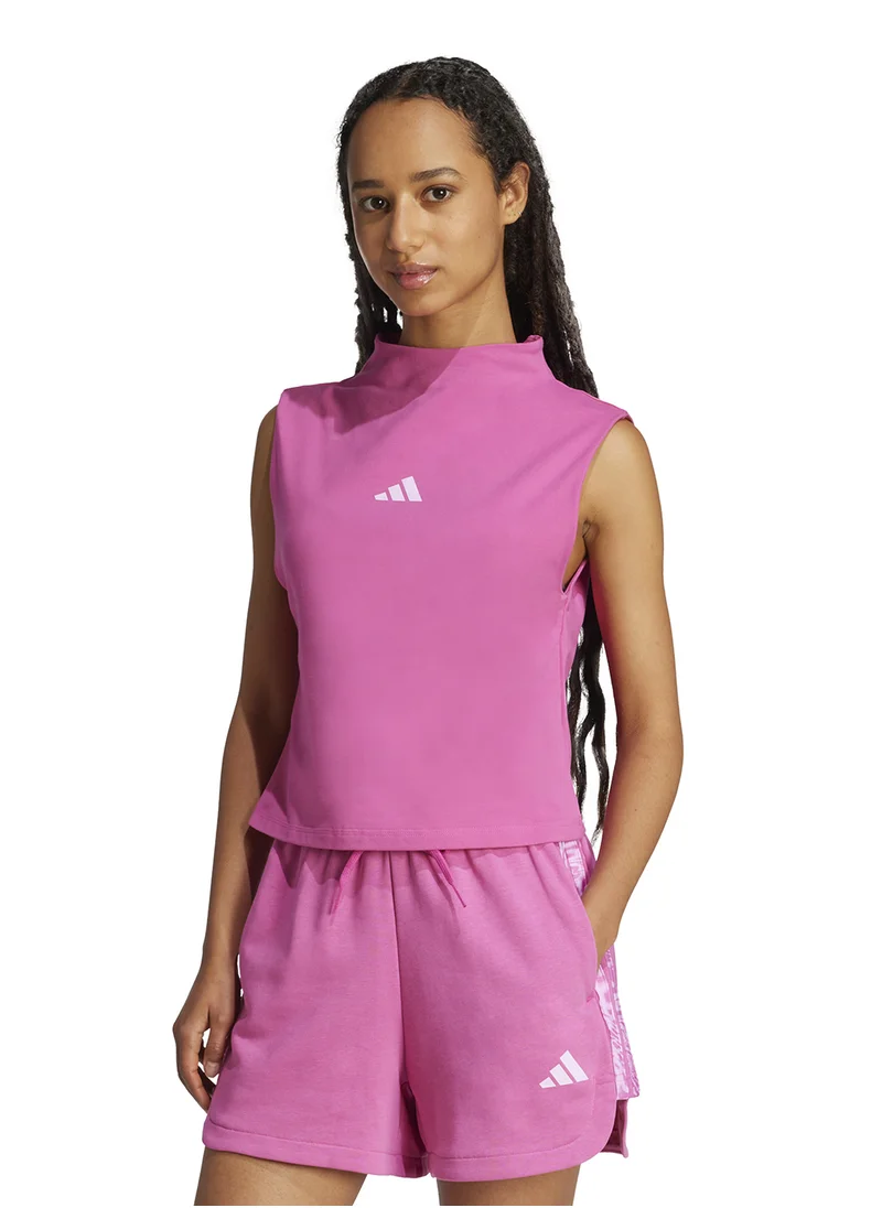 Adidas Essentials Slim High-Neck Tank Top