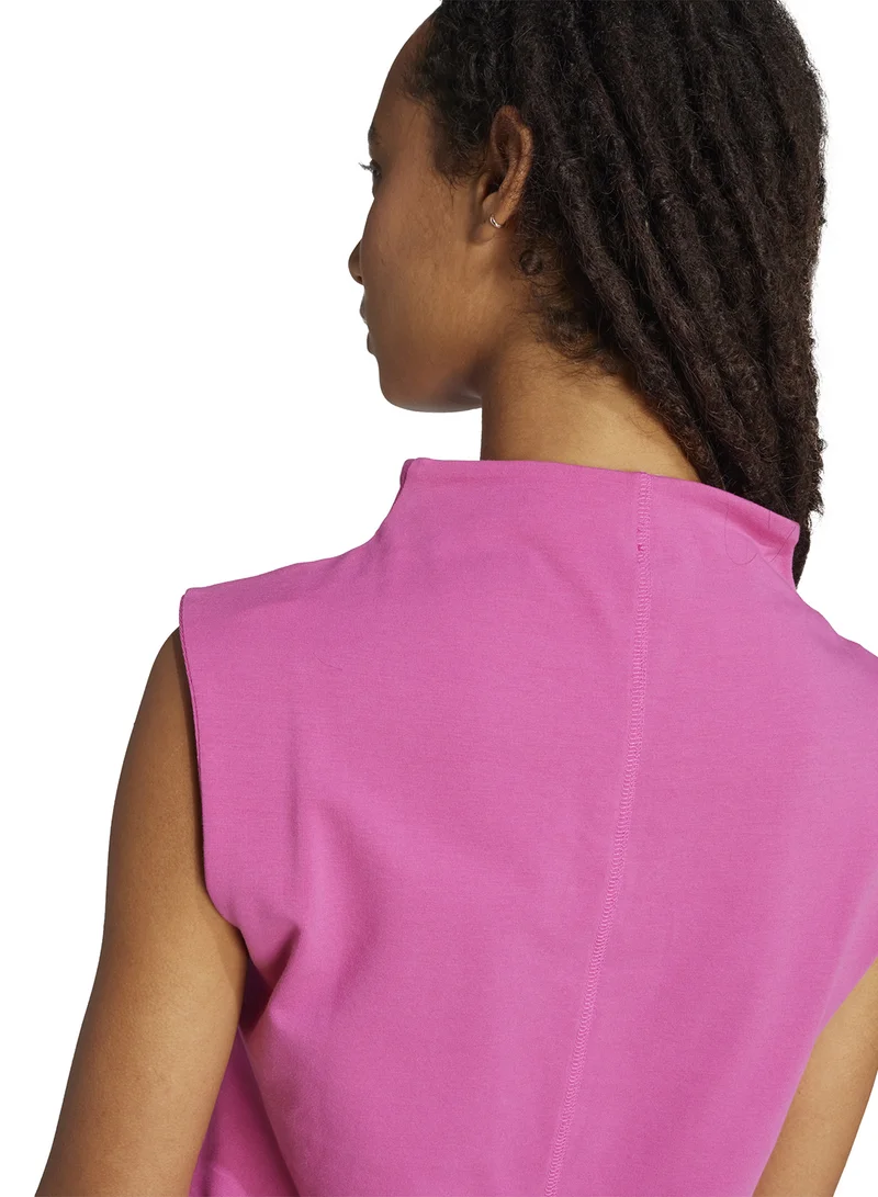 Adidas Essentials Slim High-Neck Tank Top