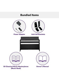 YAMAHA Yamaha YDPS55 Arius Series Slim Digital Console Piano, White  - Image 5