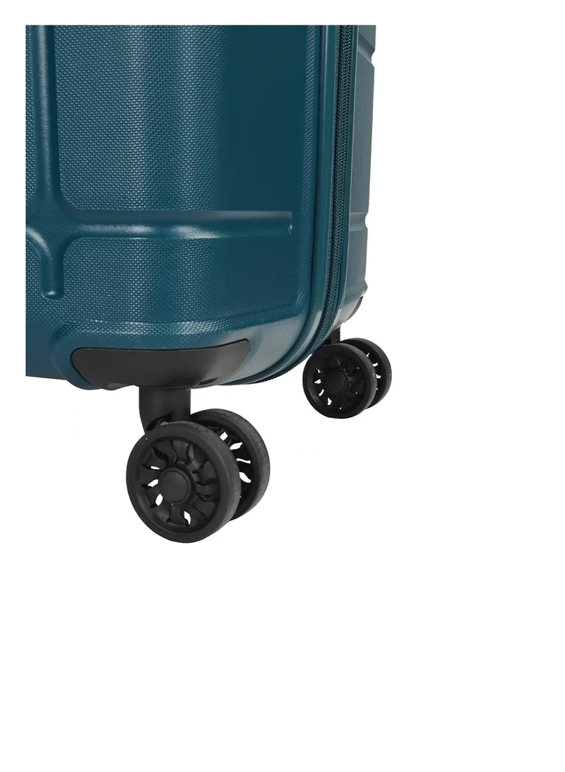 AMERICAN TOURISTER  Hundo Suitcase V2, Check-In Size 81 cm / 30 inch, 4 Spinner Wheels, Hard Top, PP, Deep Teal|Spacious Interior|TSA Combination Lock|Expandable - 3 Years International Warranty  | Best Price UAE
